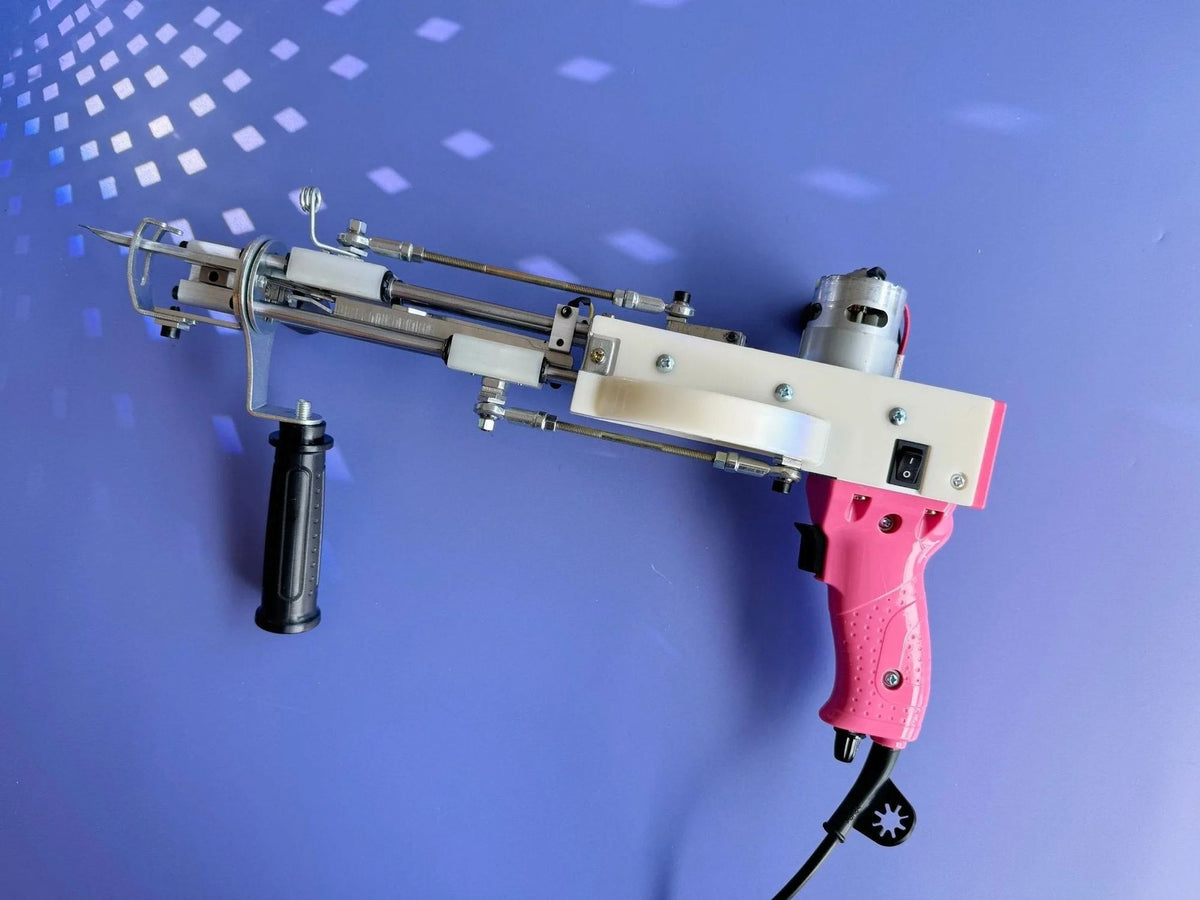 AK-Duo Tuftingmaschine in Pink, kurze 7-15mm-Nadel