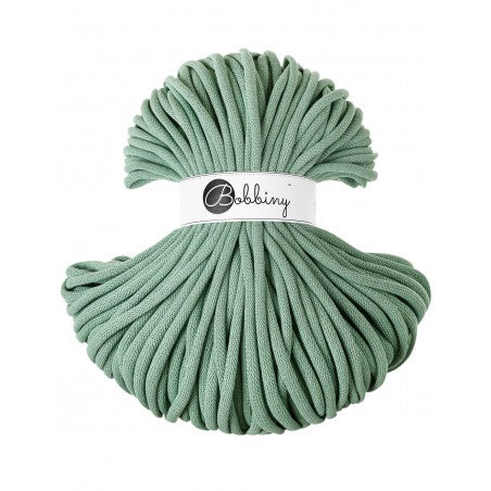 Bobbiny Jumbo geflochtene Baumwollkordel, 9mm und 100m, in Aloe