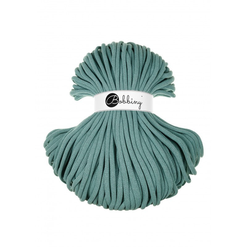 Bobbiny Jumbo geflochtene Baumwollkordel, 9mm und 100m, in Duck Egg Blue