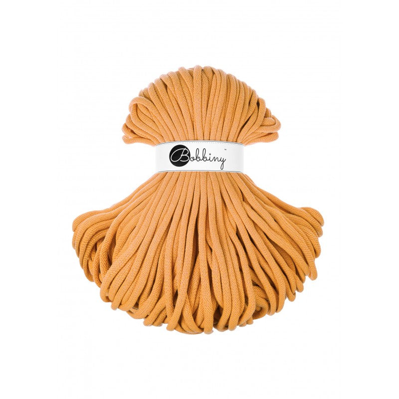Bobbiny Jumbo geflochtene Baumwollkordel, 9mm und 100m, in Orange