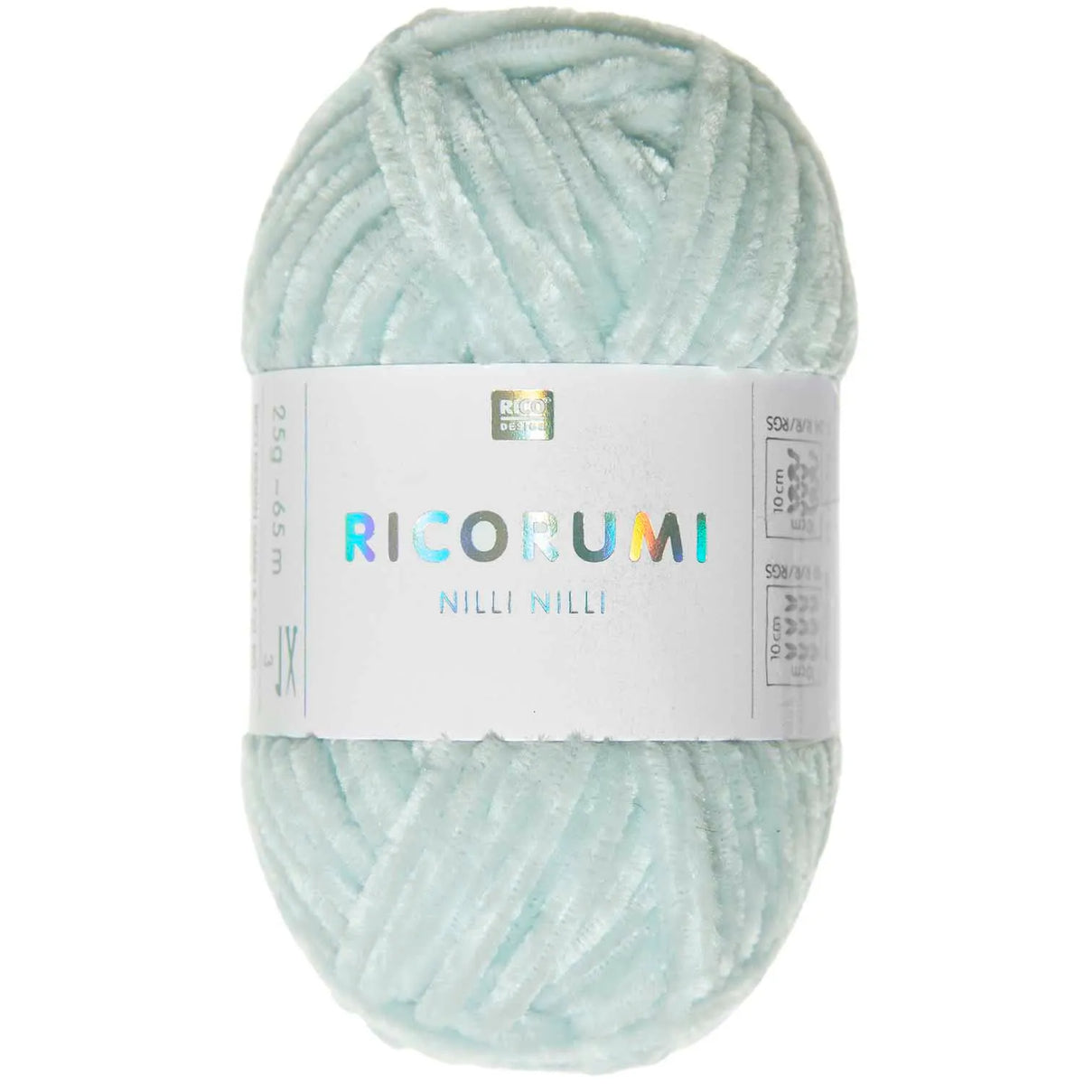Ricorumi Chenille-Garn in eisblau, 25g-Knäuel von Rico Design