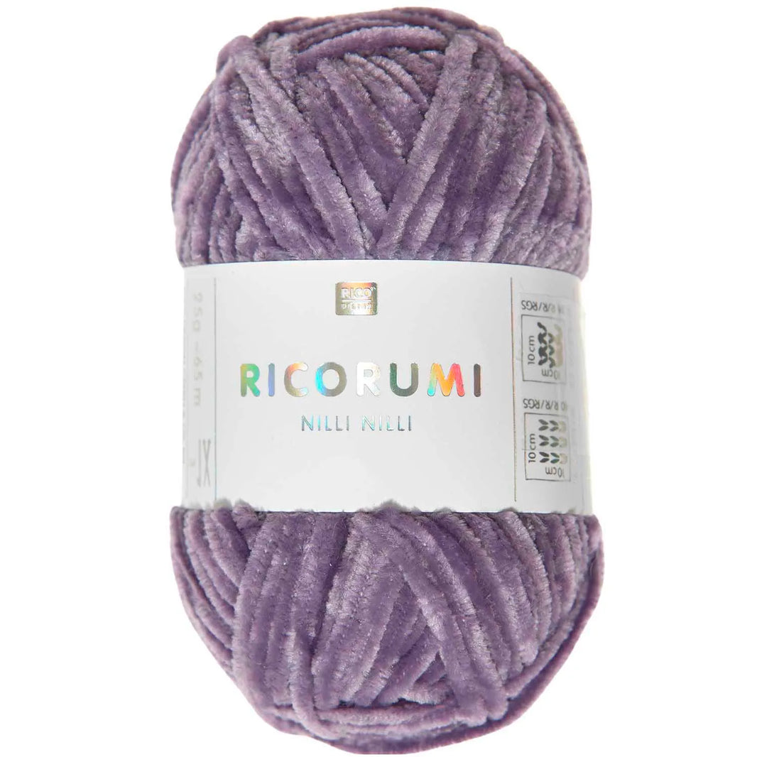 Ricorumi Chenille-Garn in lila, 25g-Knäuel von Rico Design