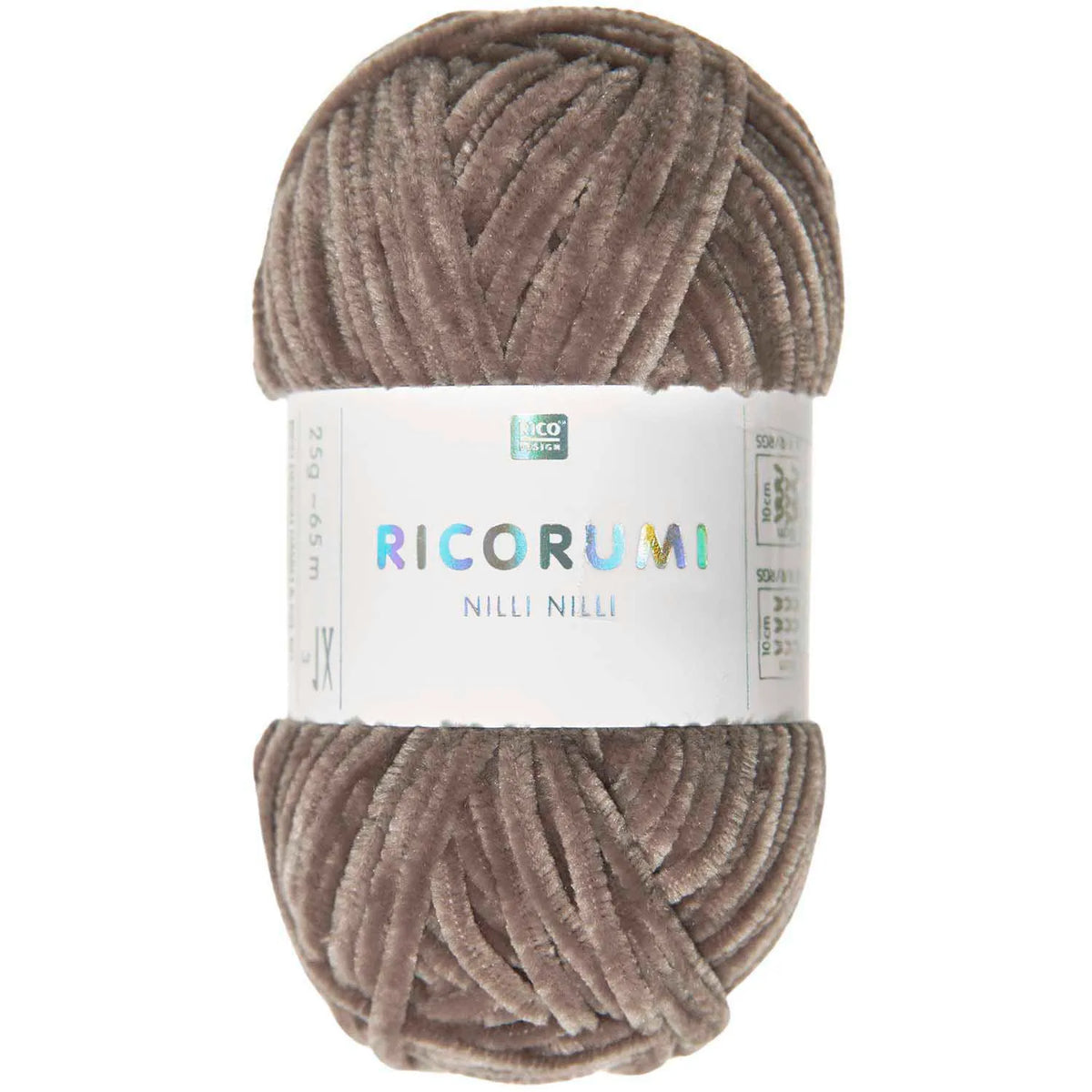 Ricorumi Chenille-Garn in nougat, 25g-Knäuel von Rico Design