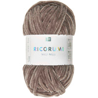 Ricorumi Chenille-Garn in nougat, 25g-Knäuel von Rico Design