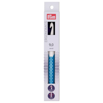 Prym ergonomic wool crochet hook, 9mm and 18cm long