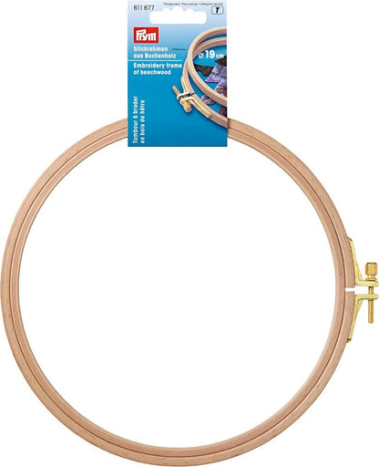 Prym embroidery hoop with screw closure