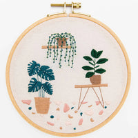 Rico Stickset mit Botanical-Motiv, 15,5cm Rahmen