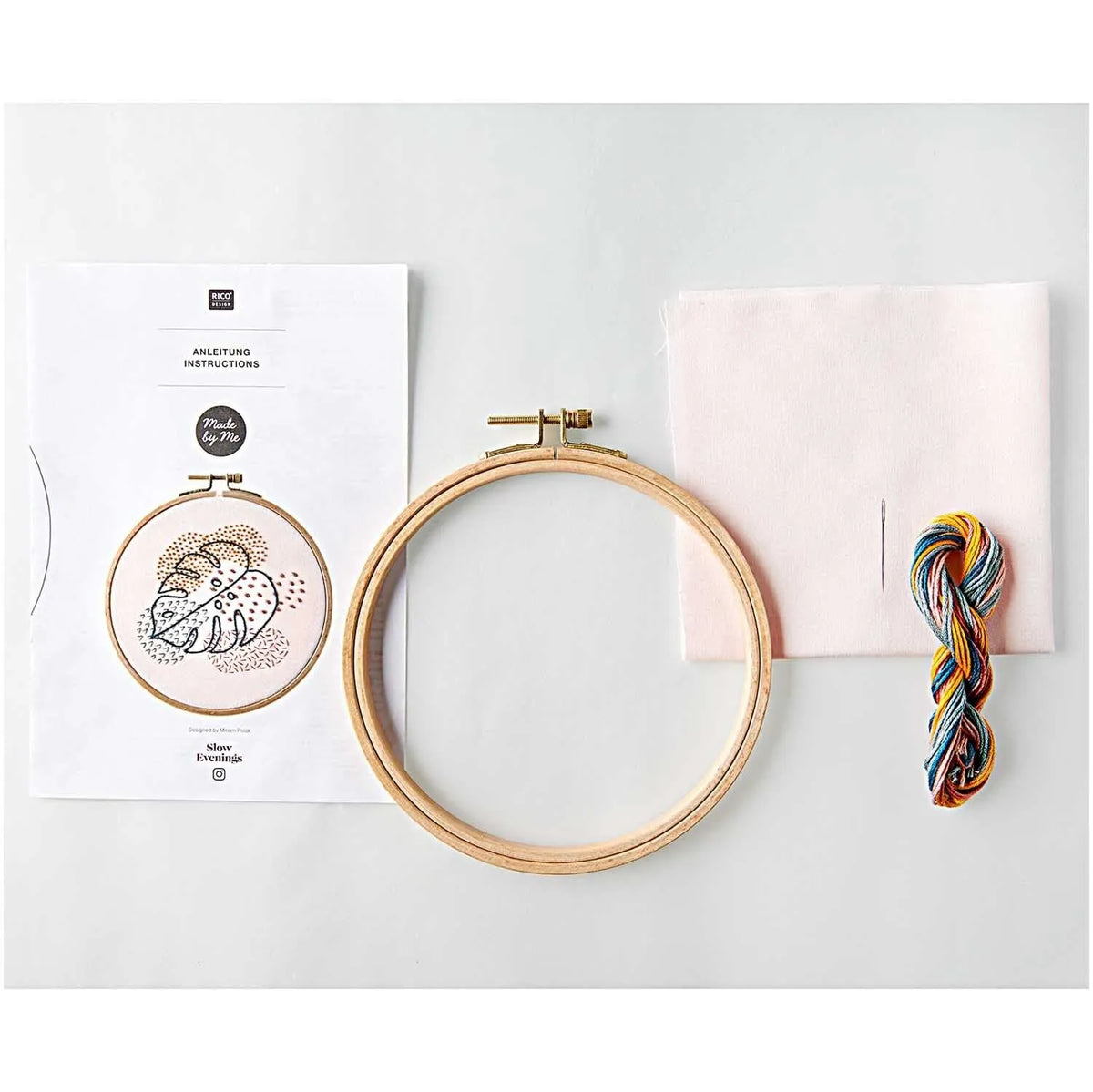 Rico Slow-Evenings-Stickset Monstera, Inhalt