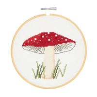 Kreuzstich-Stickset 'Mushroom', 15cm von Rico Design