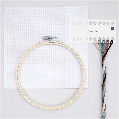 Cross-stitch embroidery kit 'Seagul', 15cm by Rico Design