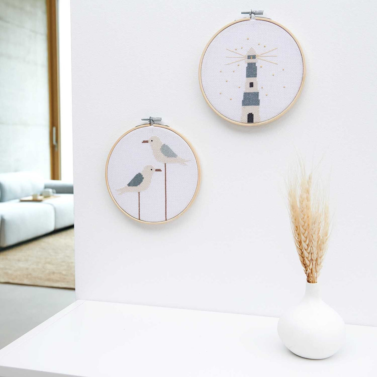 Kreuzstich-Stickset 'lighthouse', 15cm von Rico Design