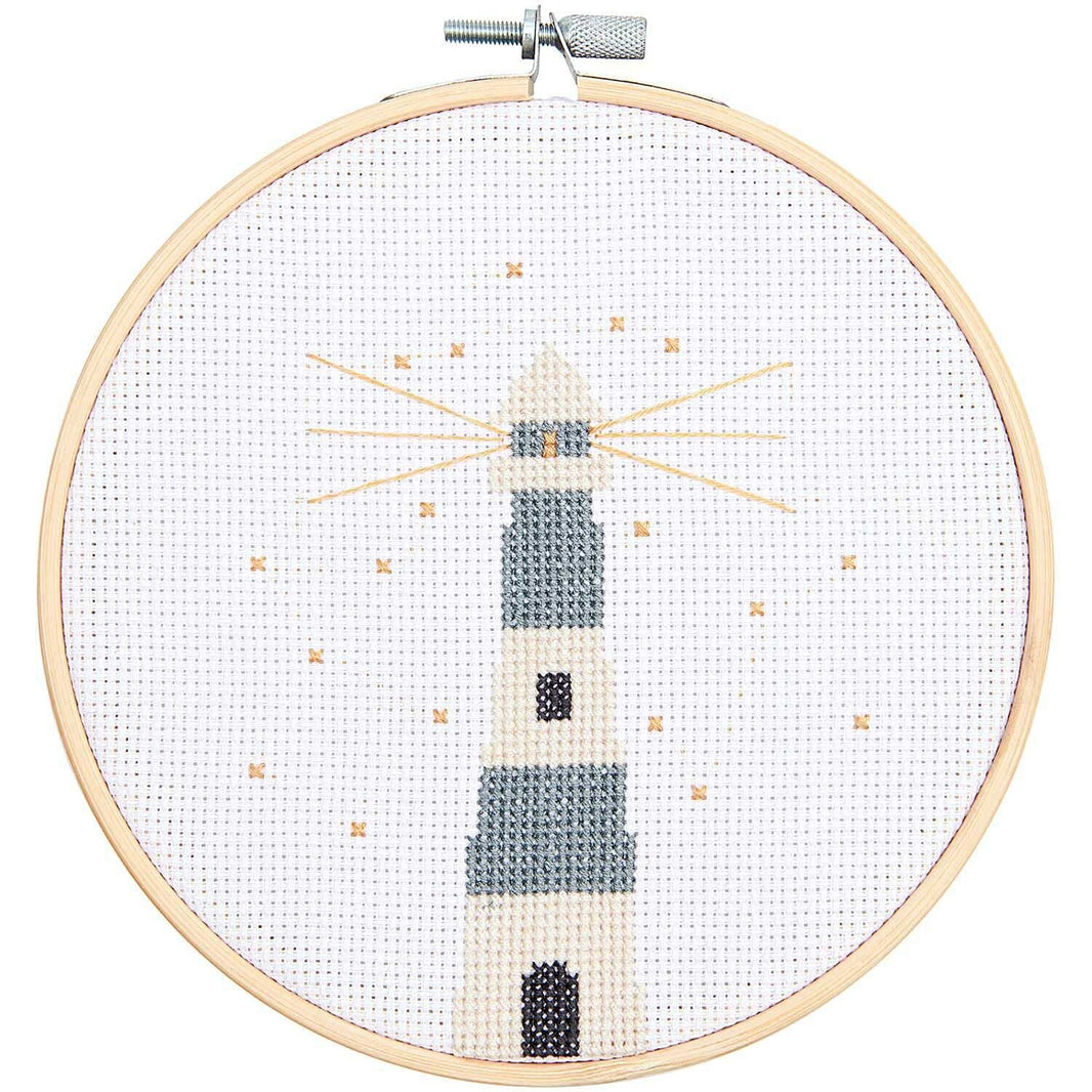 Kreuzstich-Stickset 'lighthouse', 15cm von Rico Design