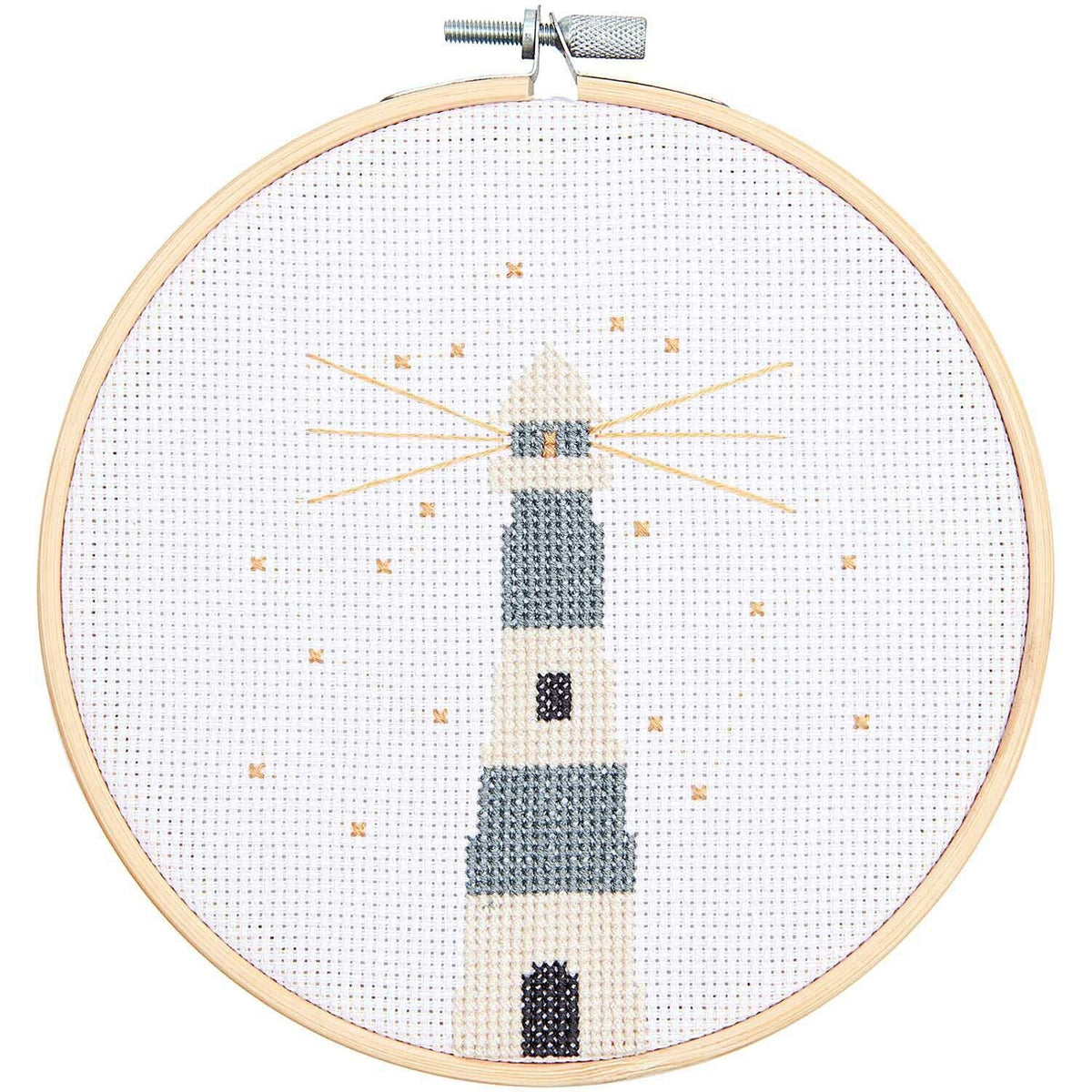 Kreuzstich-Stickset 'lighthouse', 15cm von Rico Design