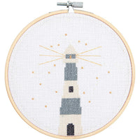 Kreuzstich-Stickset 'lighthouse', 15cm von Rico Design