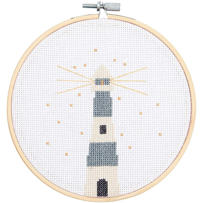 Kreuzstich-Stickset 'lighthouse', 15cm von Rico Design