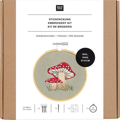 Vorgezeichnetes Stickset 'small Mushroom' von Rico Design