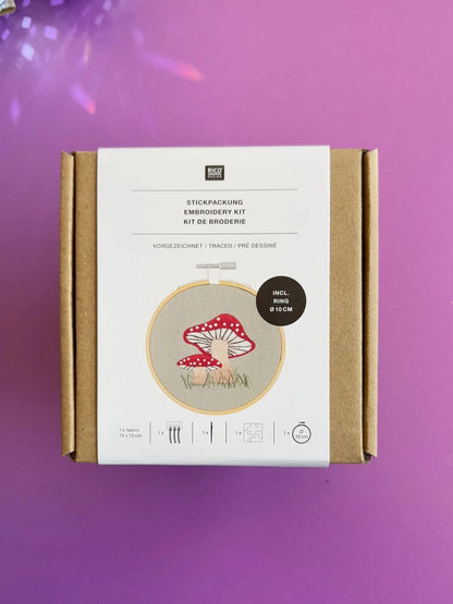 Vorgezeichnetes Stickset 'small Mushroom' von Rico Design
