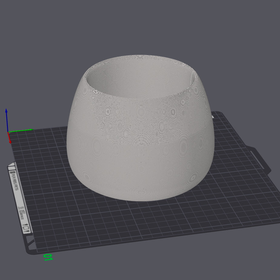 Flower Pot blank - 3d printed - Craftinglove