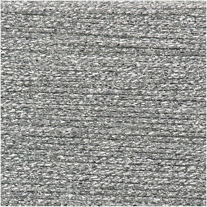 Ricorumi Lamé glitter yarn in silver, 10g by Rico Design