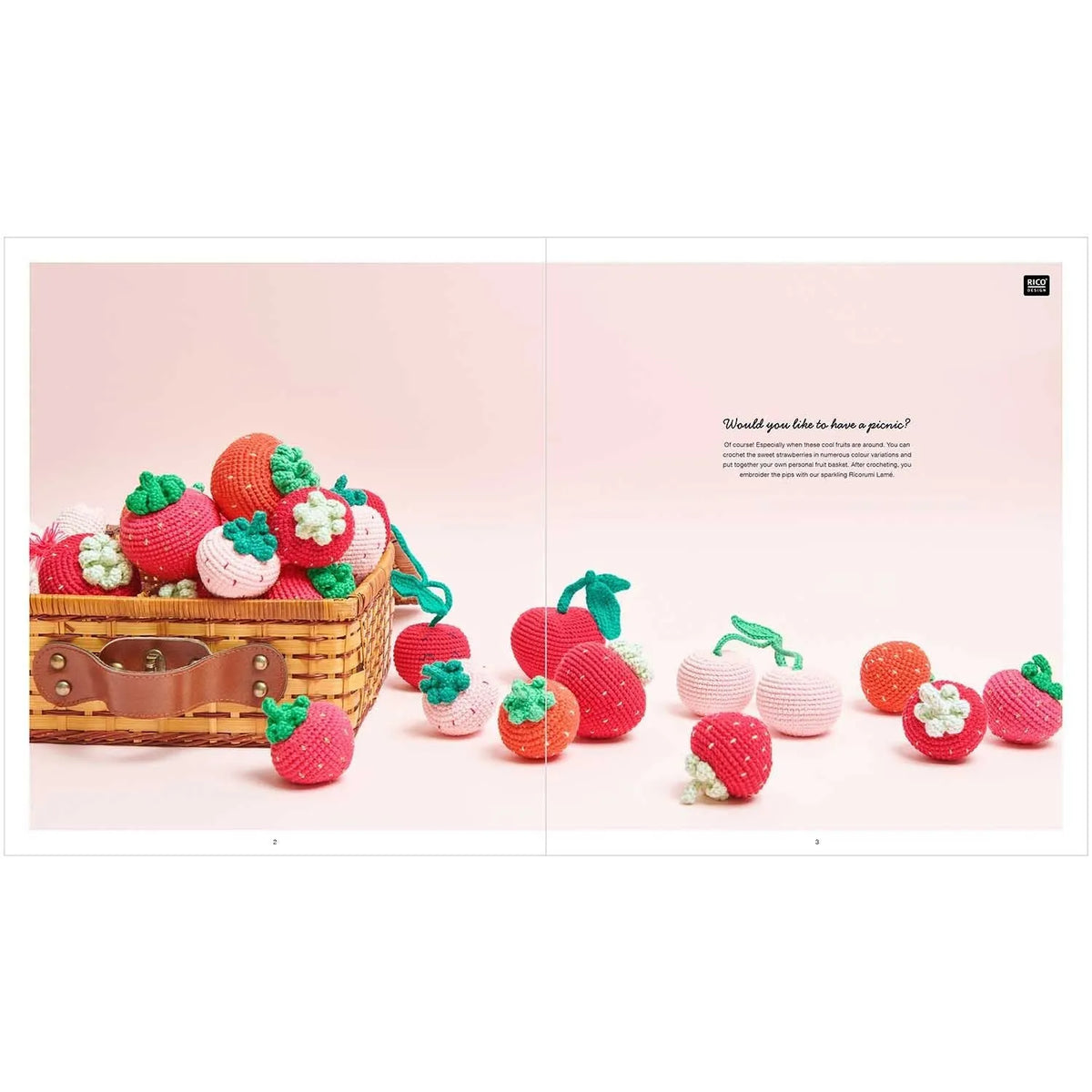 Ricorumi Häkelbuch 'Just Bees + Fruits + Flowers' auf Deutsch von Rico Design