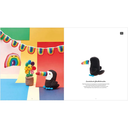 Ricorumi crochet book 'Rainbow' in German by Rico Design