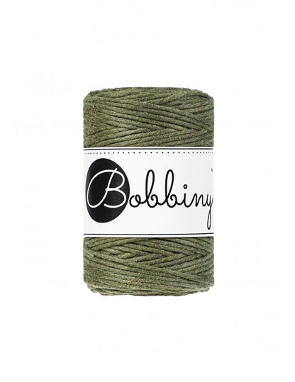 Bobbiny Makramee-Baumwollkordel, 1,5mm und 100m, in Avocado