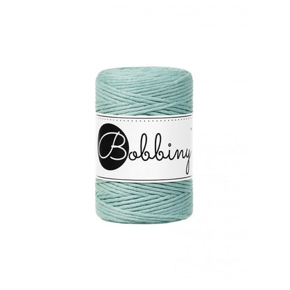 Bobbiny Makramee-Baumwollkordel, 1,5mm und 100m, in Duck Egg Blue