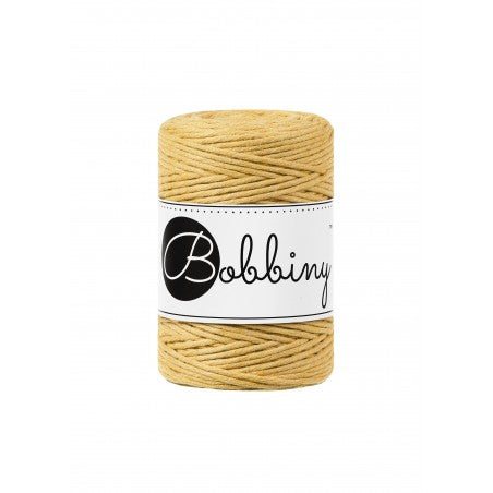 Bobbiny Makramee-Baumwollkordel, 1,5mm und 100m, in Honey