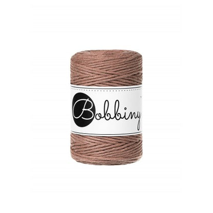 Bobbiny Makramee-Baumwollkordel, 1,5mm und 100m, in Mocha Mousse
