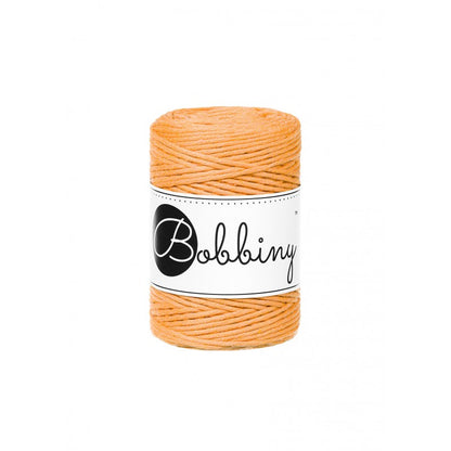 Bobbiny Makramee-Baumwollkordel, 1,5mm und 100m, in Orange