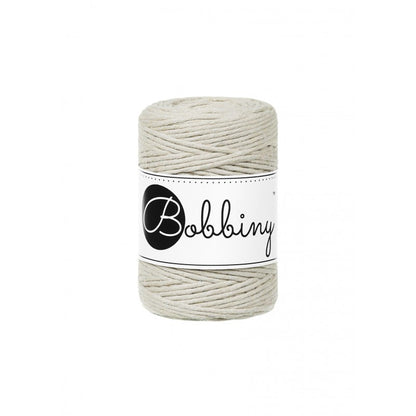 Bobbiny Makramee-Baumwollkordel, 1,5mm und 100m, in Pale Olive