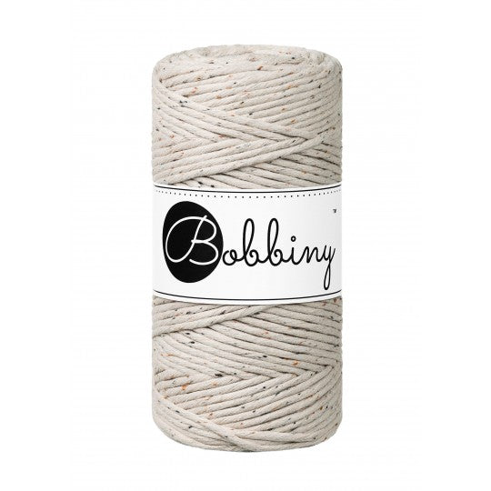 Bobbiny Makramee-Baumwollkordel, 3mm und 100m, in Leopard