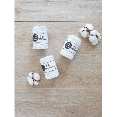 Bobbiny Makramee-Schnur, 1,5mm und 100m, in Off White