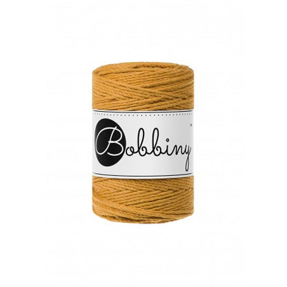 Bobbiny Makramee-Schnur, 1,5mm und 100m, in Mustard