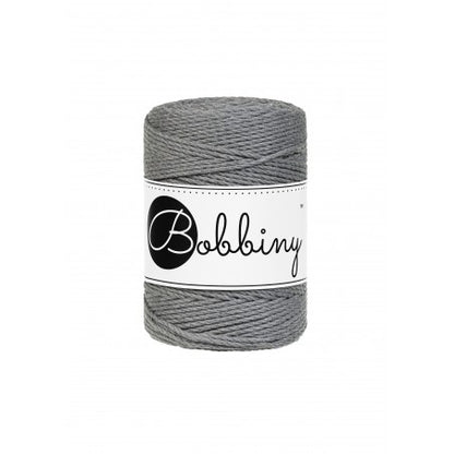 Bobbiny Makramee-Schnur, 1,5mm und 100m, in Stone Grey