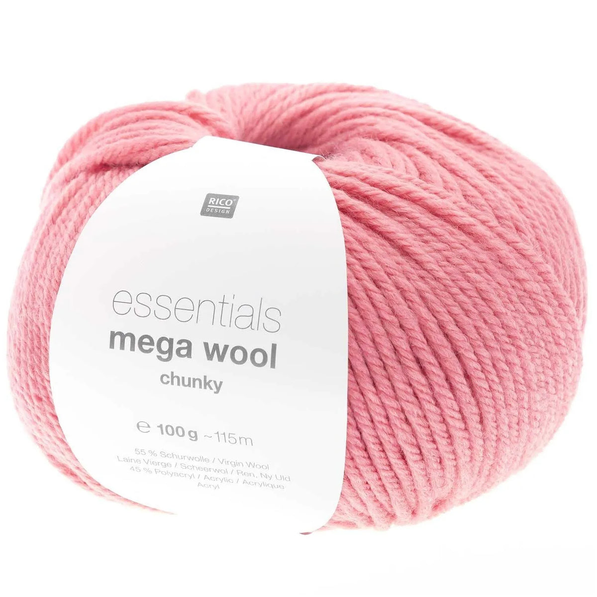 Rico Mega Chunky Wolle, 100g in Elfenbein (020)