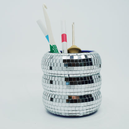 Mirrorball Stiftehalter – DiY-Set - Craftinglove