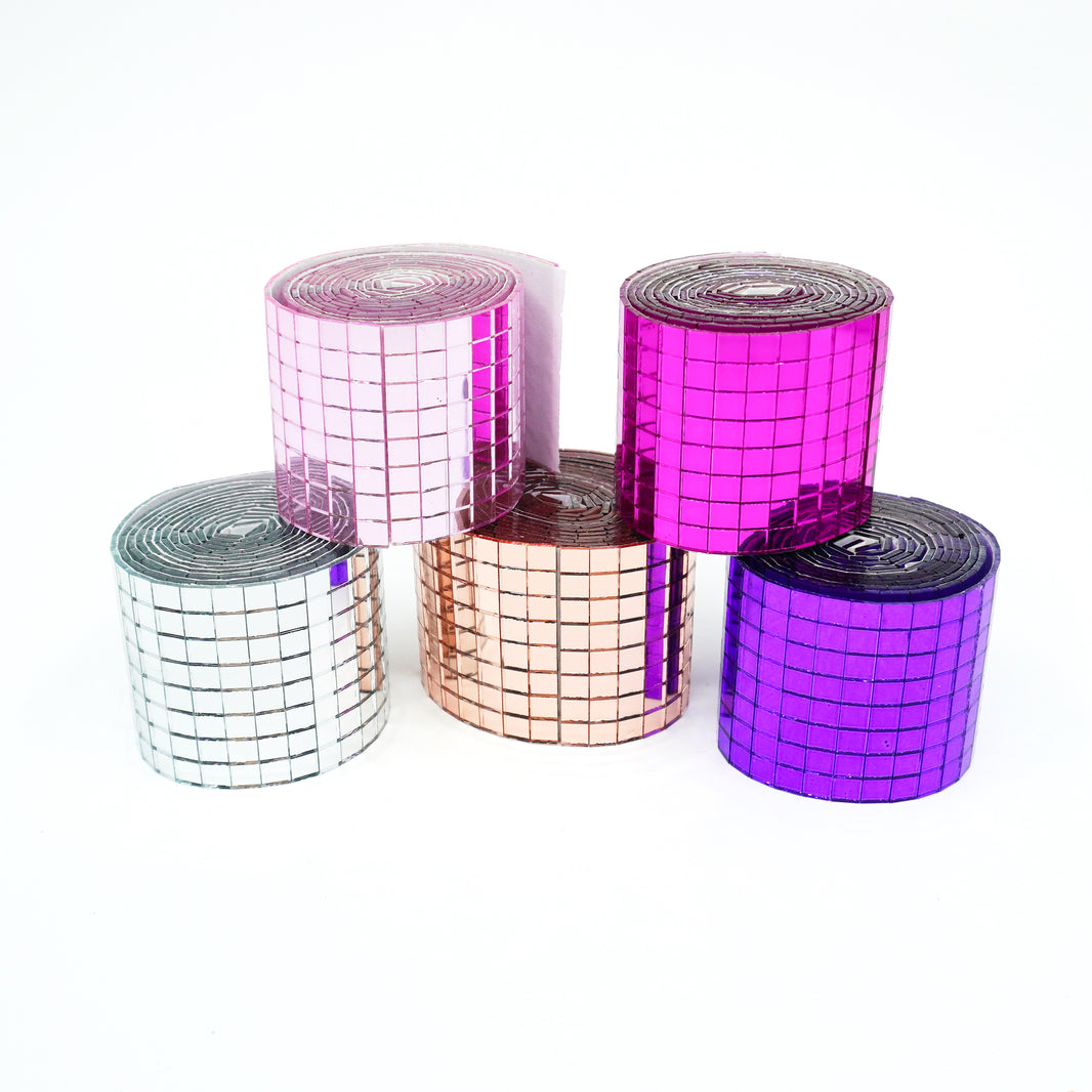 Mirrorball tiles - 4 x 100cm -  Craftinglove