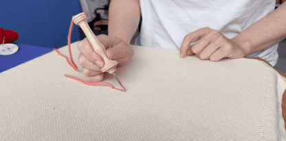 Fertiges Punch-Needle-Projekt aus dem Online-Workshop