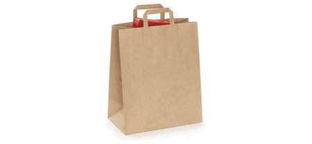 Schlichte Kraftpapiertüte für die Verpackung