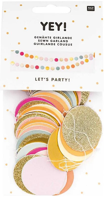 Colourful party garland by Rico Design