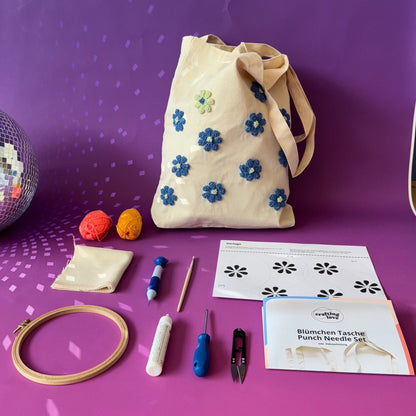 Craftinglove Punch-Needle-Set mit Blumen-Design