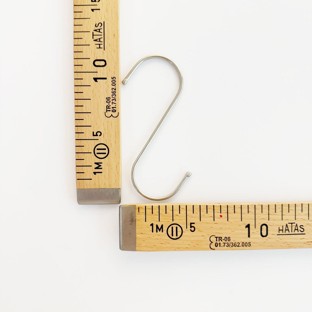 Craftinglove silver metal S-hook, 110mm