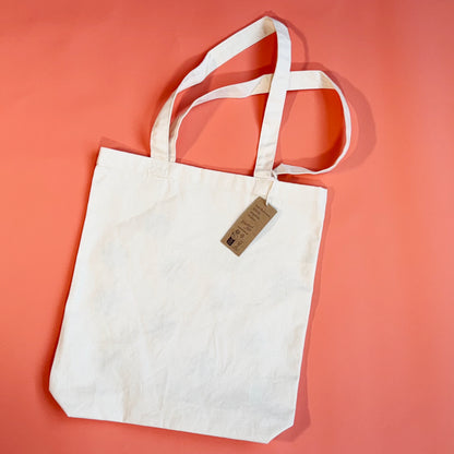 Tote Bag aus Bio-Baumwolle mit genähtem Boden, Vorderansicht