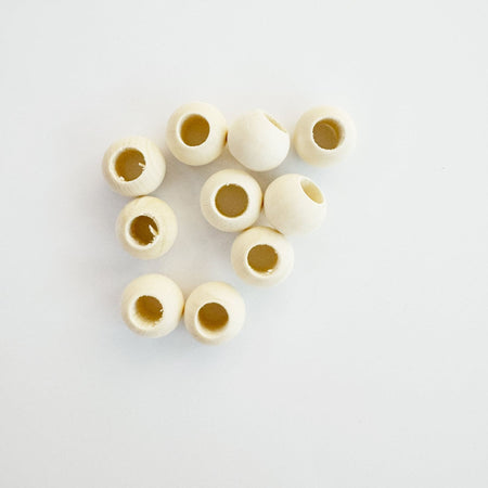 Craftinglove wooden beads, set of 10