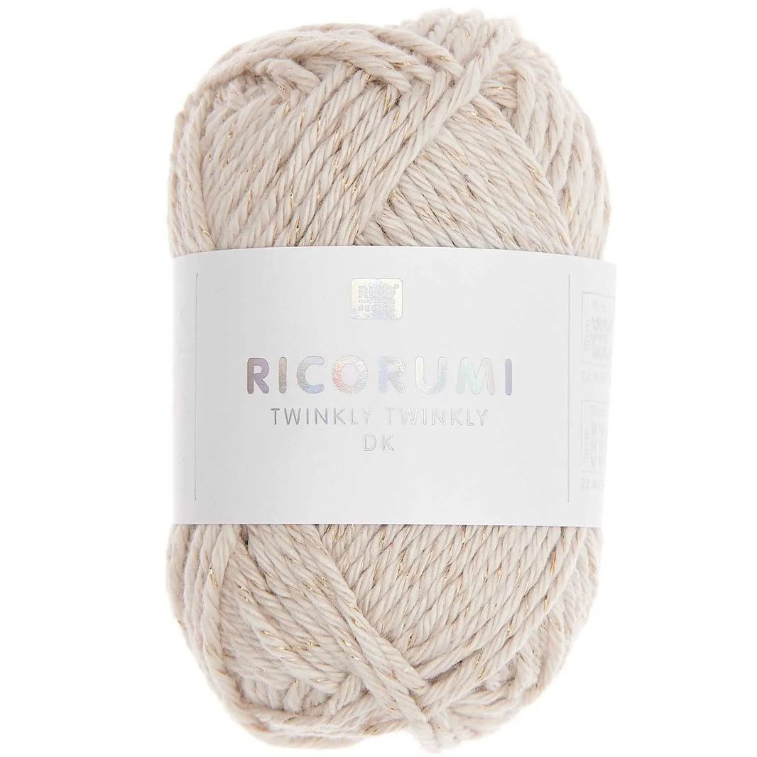 Ricorumi cotton yarn in beige, 25g by Rico Design