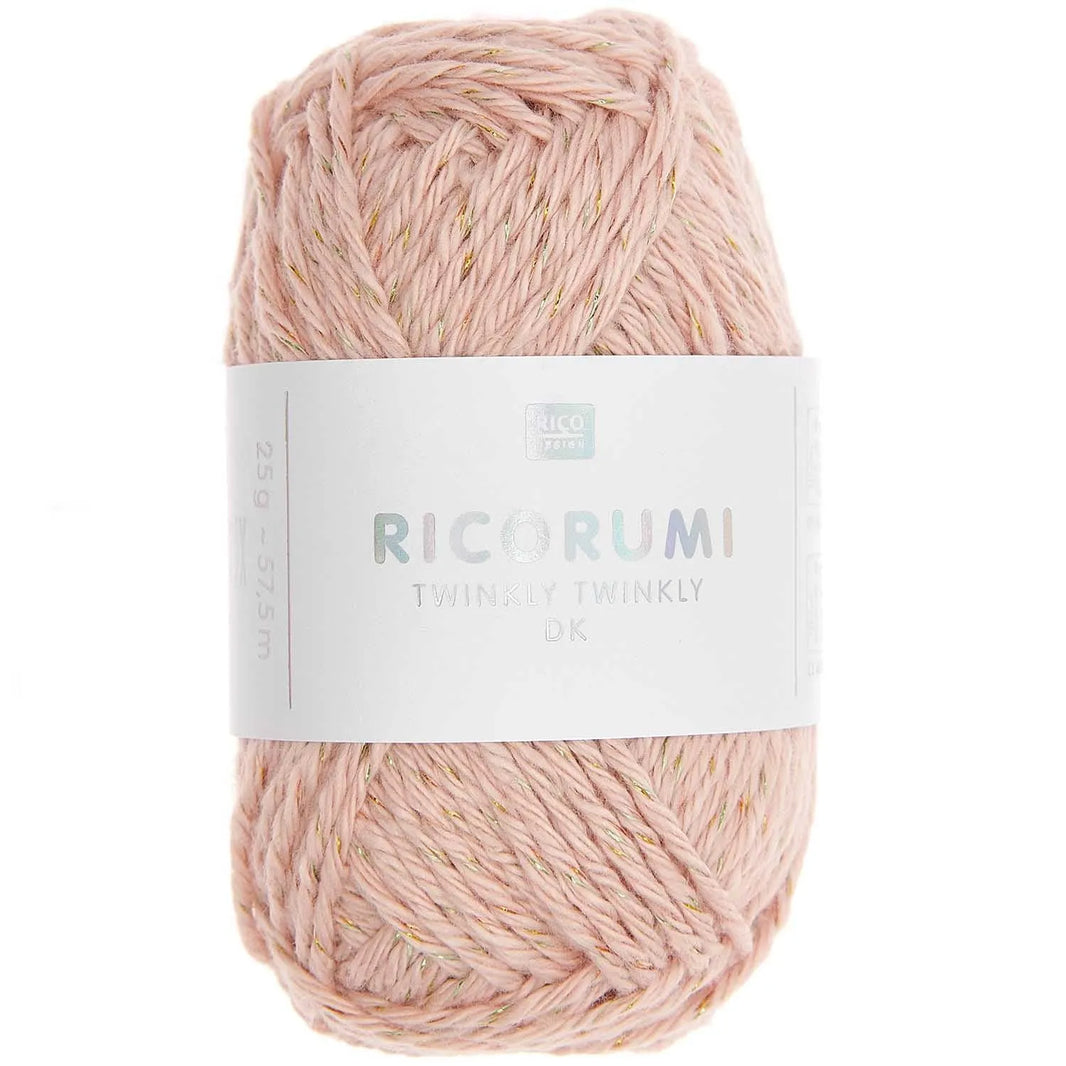 Ricorumi cotton yarn in powder pink, 25g by Rico Design