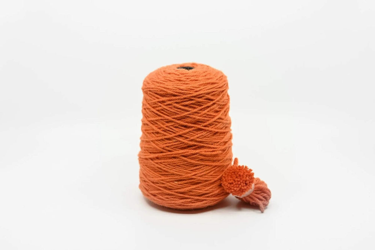 Rugwool NZ-Tuftinggarn, 500g-Kone in Orange