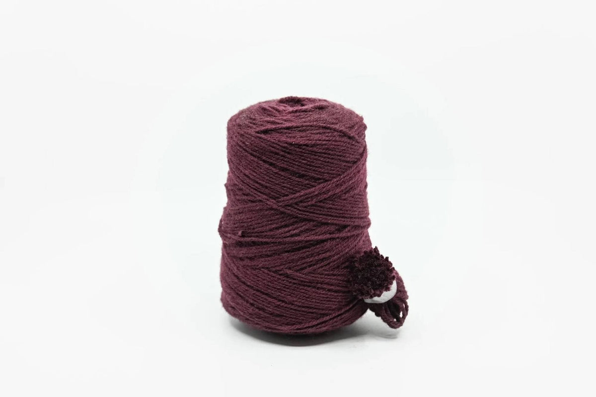 Rugwool NZ-Tuftinggarn, 500g-Kone in Plum