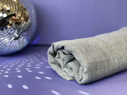 Premium grey tufting cloth, 60/60, weave detail